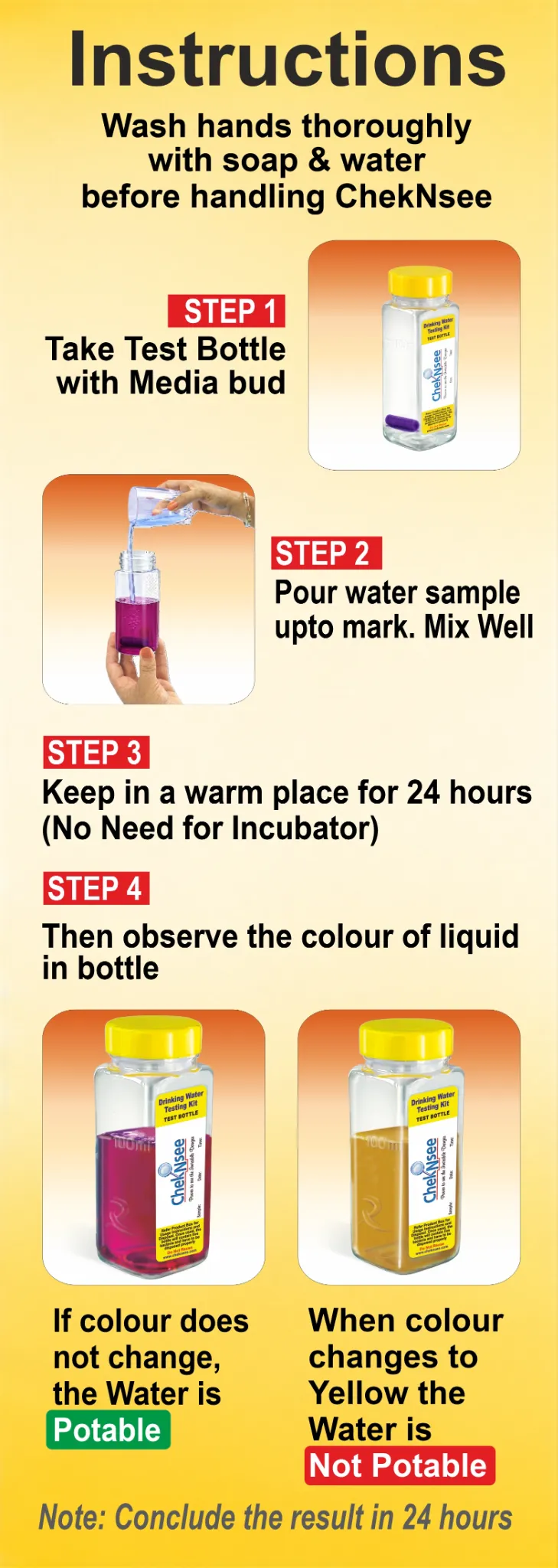 ChekNsee step-by-step instructions