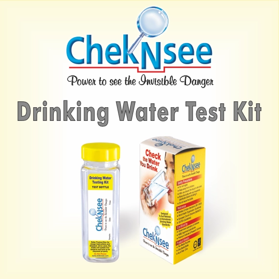 ChekNsee Drinking Water Test Kit bottle and box